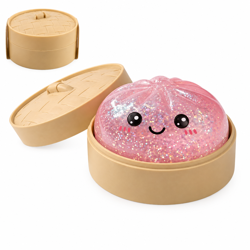 Glitter Steamed Bun Squishy