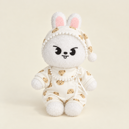 Cookie Pajama Set & Nightcap for 40-50cm Teddy Bear