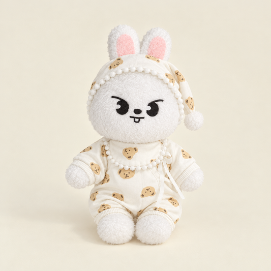 Cookie Pajama Set & Nightcap for 40-50cm Teddy Bear