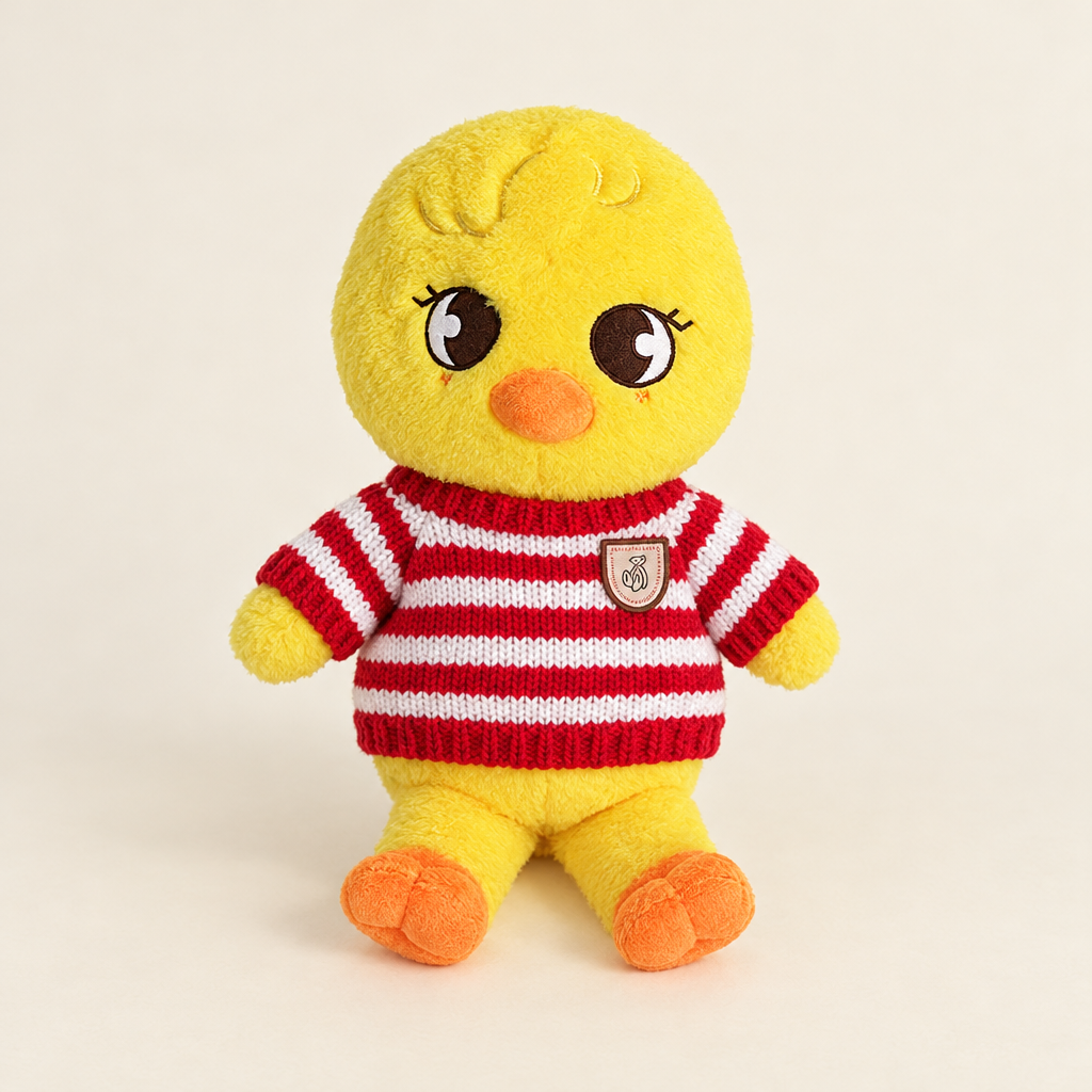 Striped Knit Sweater – Red Stripe – for 40-50cm Teddy Bear