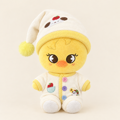 Apple Pajamas & Nightcap for 10cm Plush