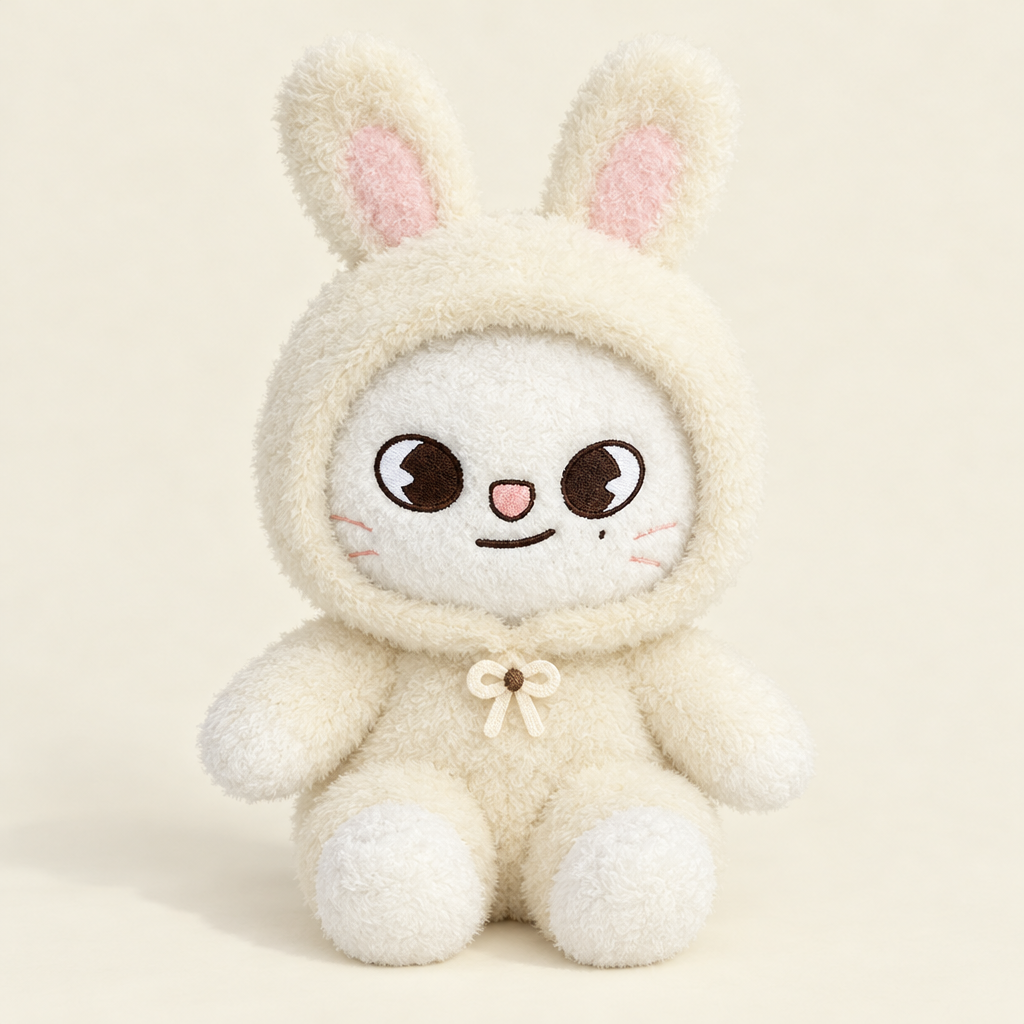 Animal Ear Fluffy Onesie – Bunny Ears – for 40-50cm Teddy Bear