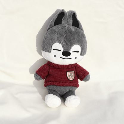 Teddy Bear Dressing - Crest Knit Sweater - Burgundy