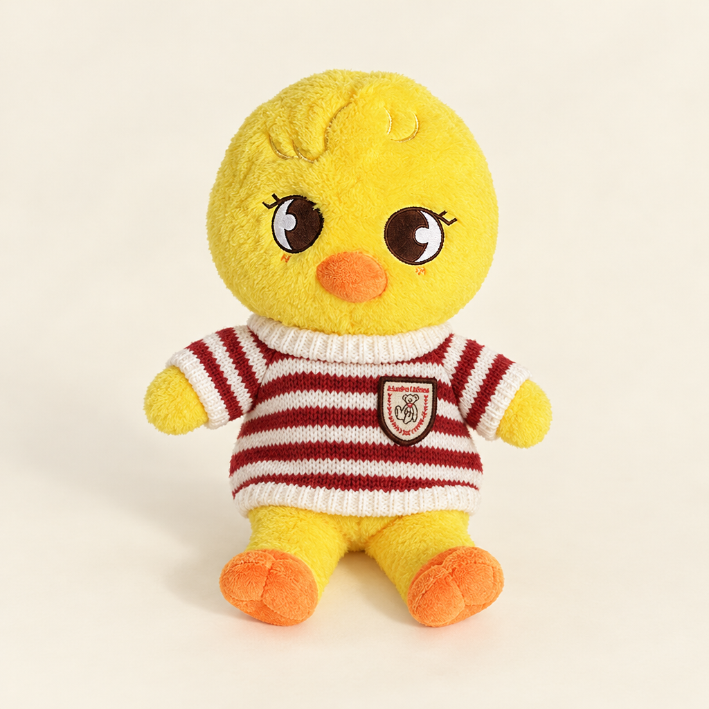 Teddy Bear Dressing - Crest Knit Sweater - Red Stripe