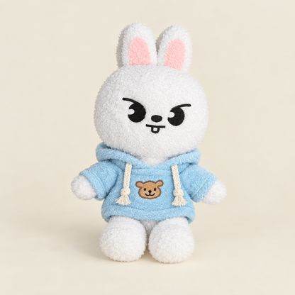 Teddy Hoodie – Light Blue – for 50cm Plush