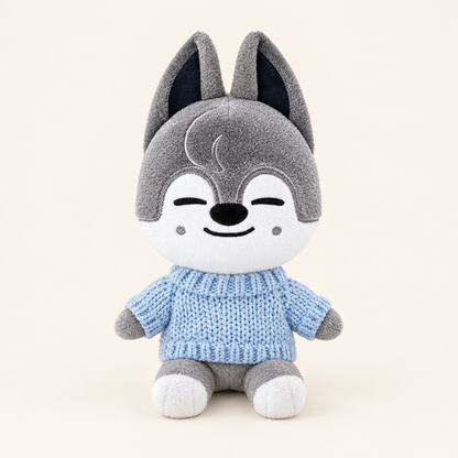10cm Plush Dressing - Cozy Knit Sweater - Baby Blue