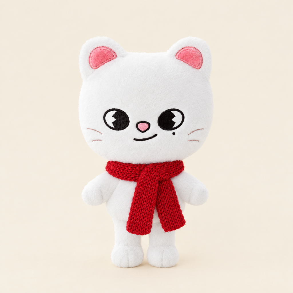 Mini Knit Scarf – Red – for 10cm Plush