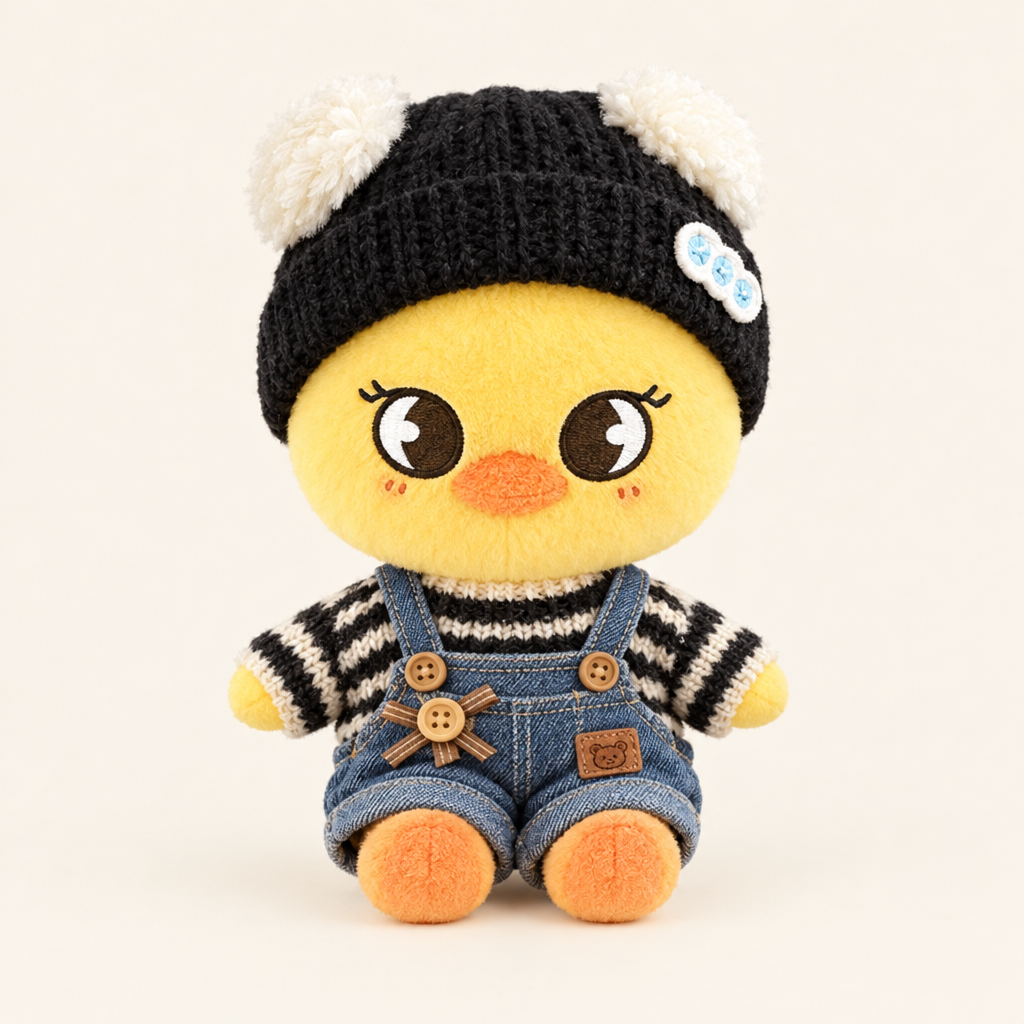 Sweet Outfit Set – Beanie & Denim – for 10cm Plush