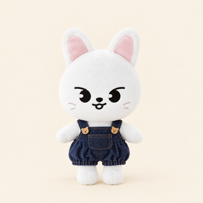 [NEW] Denim Overalls Jumpsuit for 10cm Plush