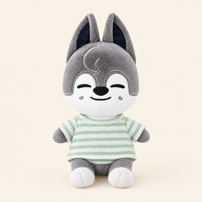 Striped T-Shirt – Green – for 10cm Plush