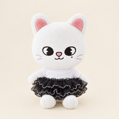 10cm Plush Dressing - Tulle Skirt - Black
