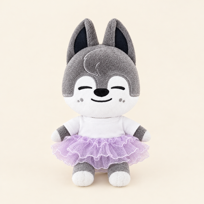Tulle Skirt – Lilac – for 10cm Plush