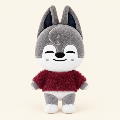 10cm Plush Dressing - Fluffy Faux Fur Top - Burgundy
