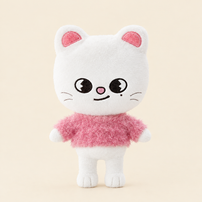 10cm Plush Dressing - Fluffy Faux Fur Top - Pink