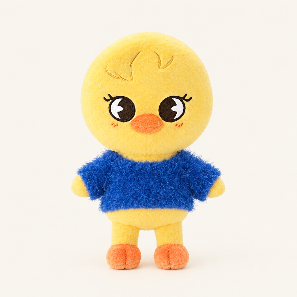 Fluffy Faux Fur Top – Royal Blue – for 10cm Plush