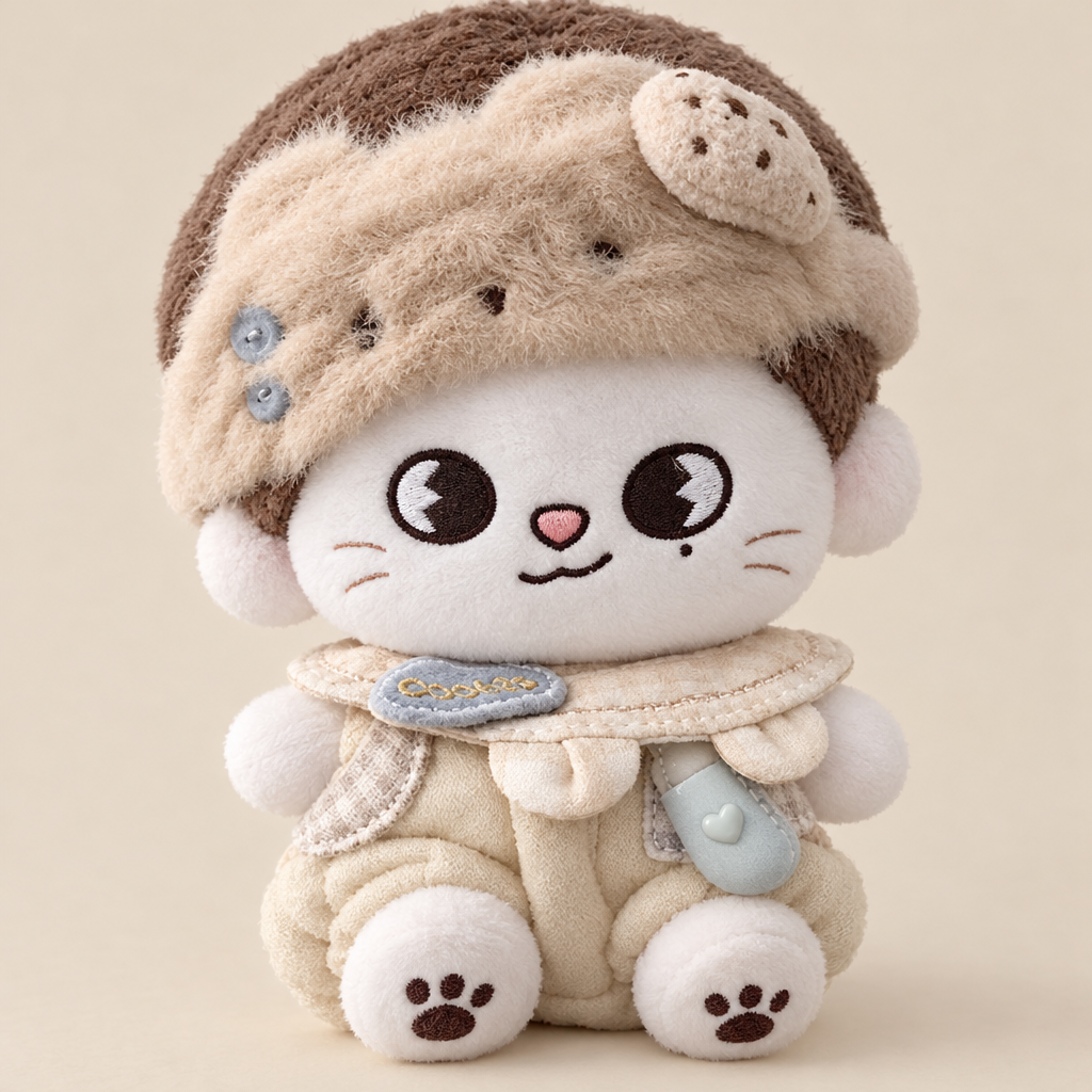 Teddy Cookie Outfit for 10cm Plush