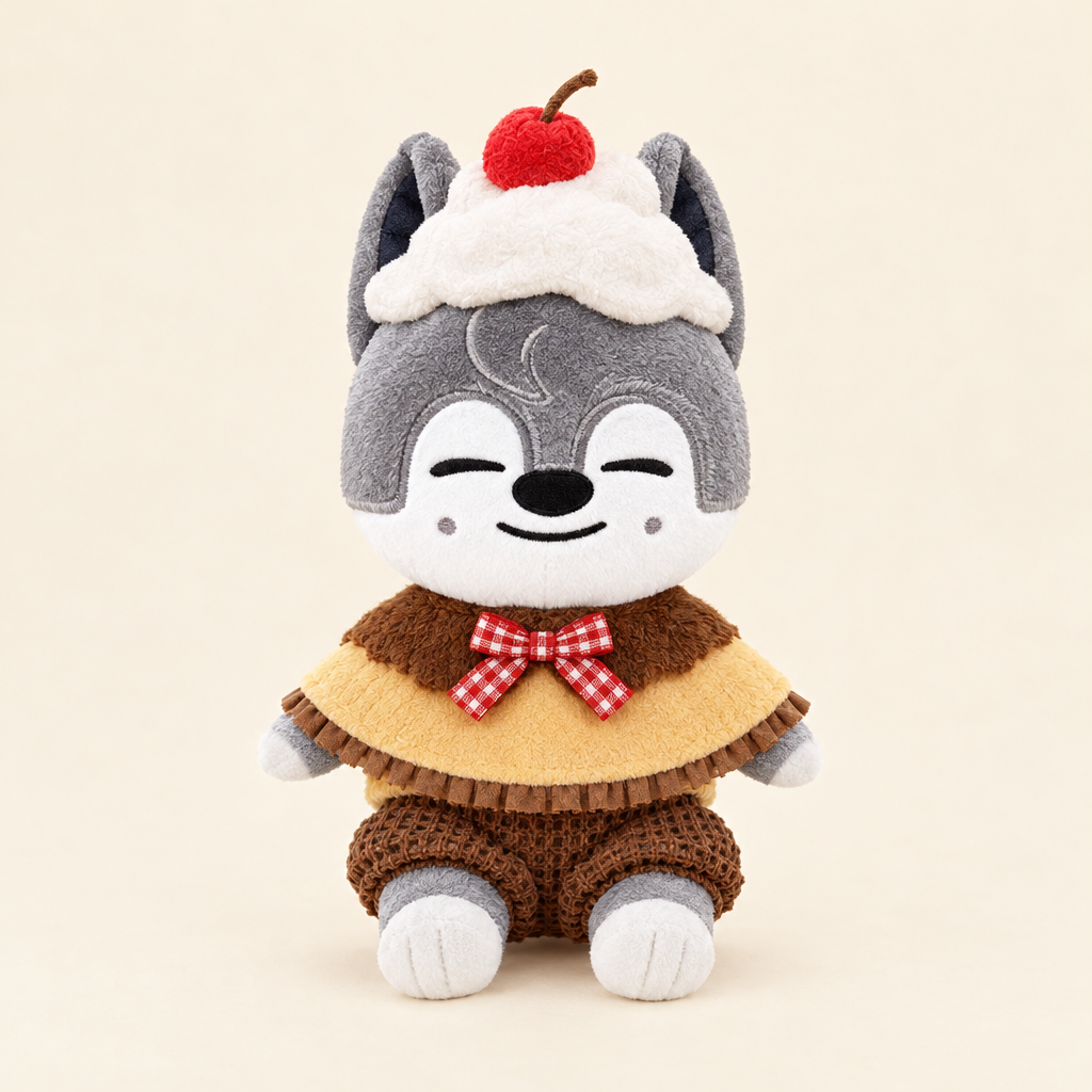 10cm Plush Dressing - Cherry Dessert Outfit Set