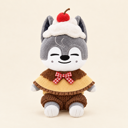 Cherry Dessert Outfit Set for 10cm Plush