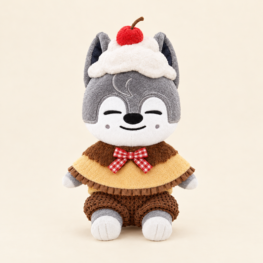 Cherry Dessert Outfit Set for 10cm Plush