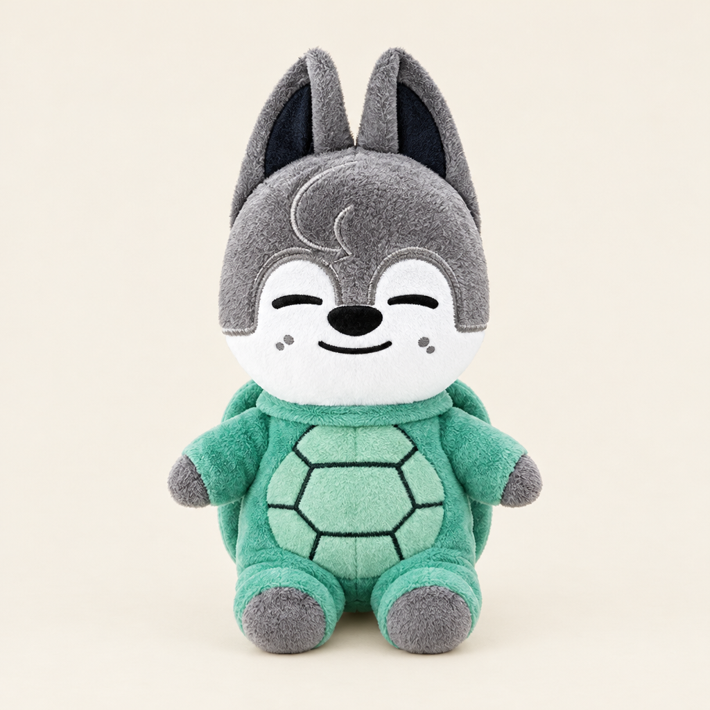 Turtle Shell Pajama Onesie – Green – for 10cm Plush