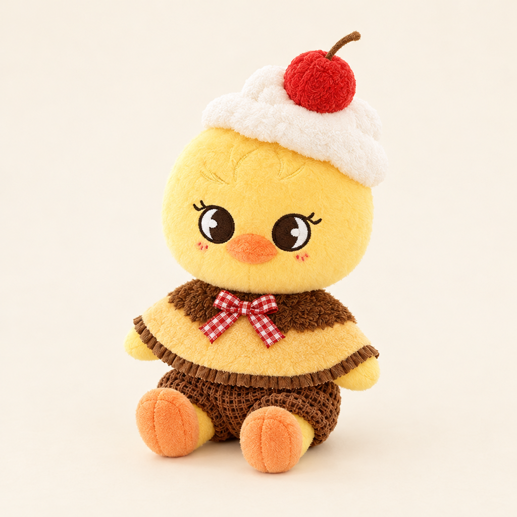 Cherry Dessert Outfit Set for 10cm Plush