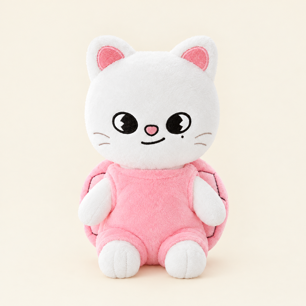 10cm Plush Dressing - Turtle Shell Pajama Onesie - Pink