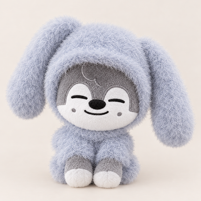 Fluffy Bunny Ear Hood for 10cm Plush