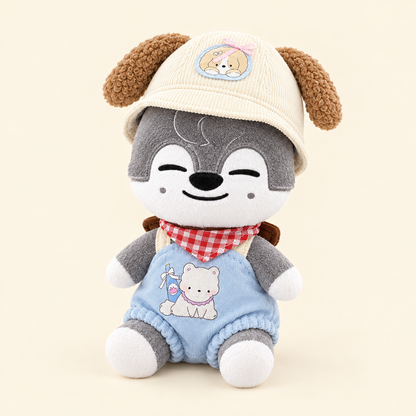 Puppy Bucket Hat Set for 10cm Plush