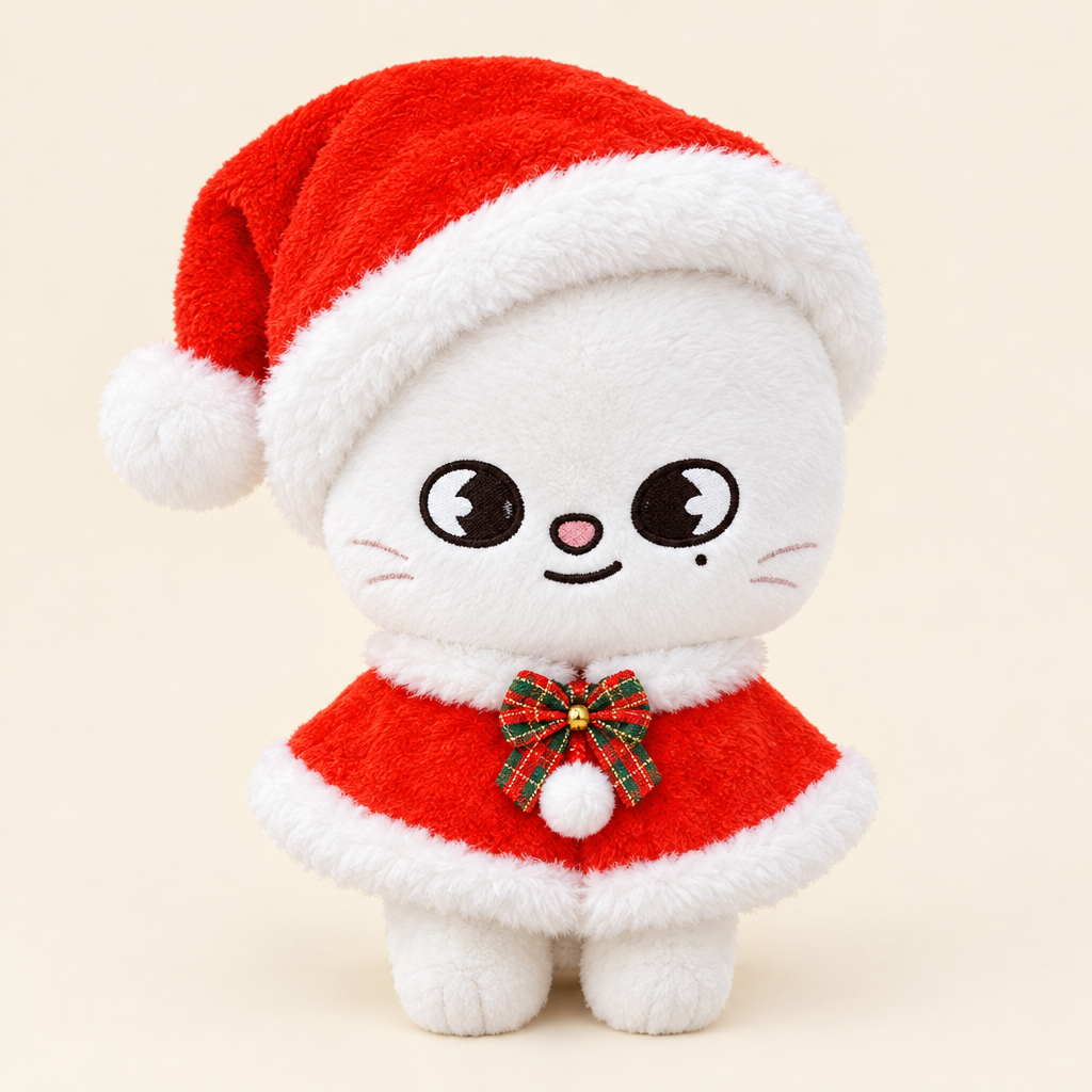 Santa Cape & Hat for 10cm Plush