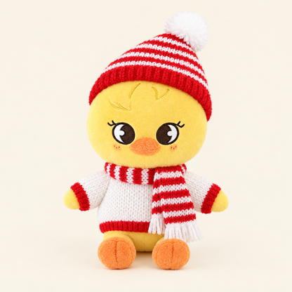 Christmas Knit Set – Candy Stripe – for 10cm Plush