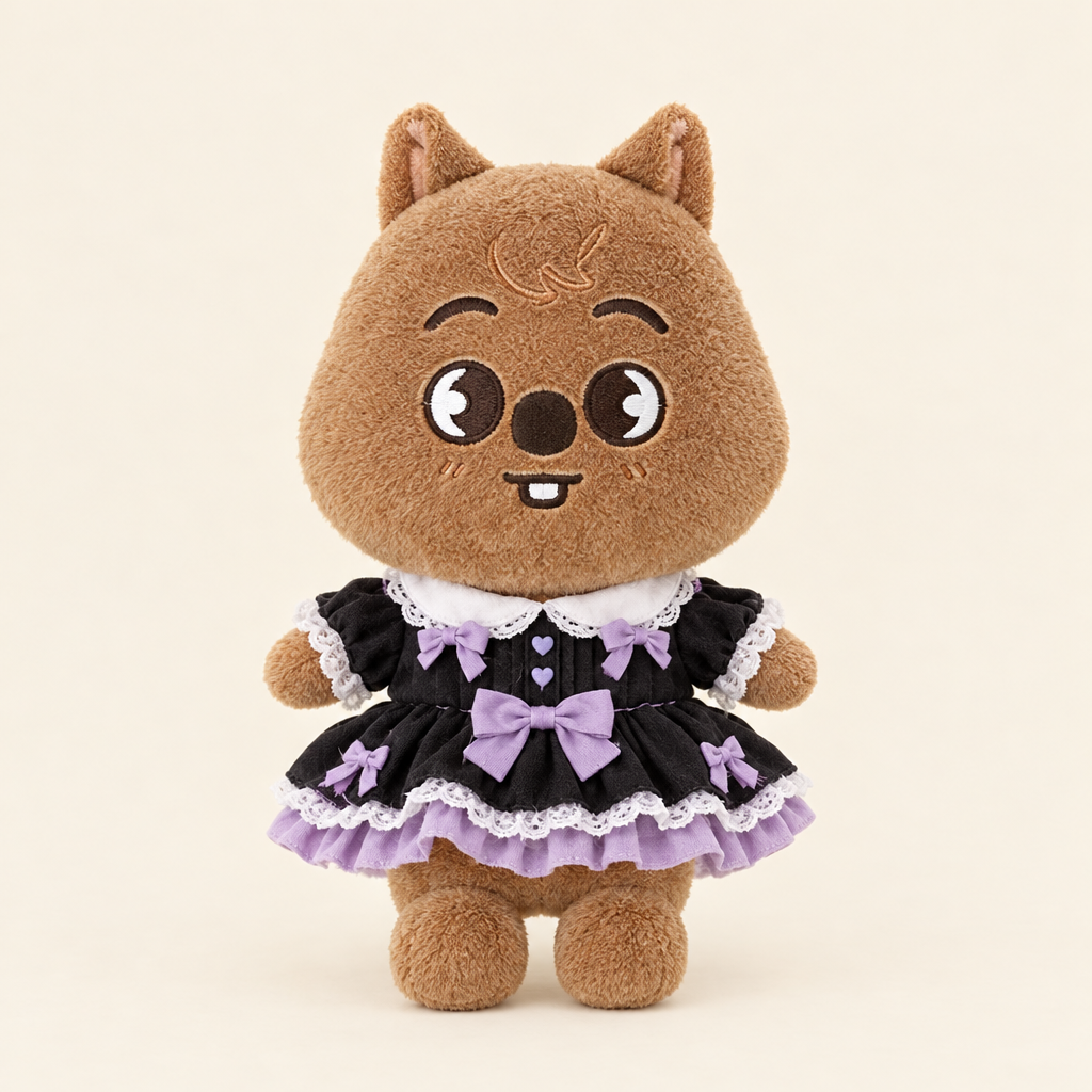 20cm Plush Dressing - Lolita Dress - Black Gothic