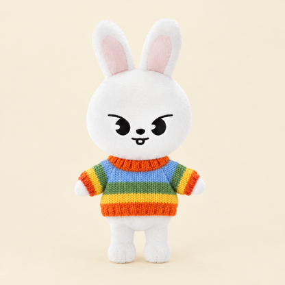 Cozy Knit Sweater – Rainbow – for 20cm Plush