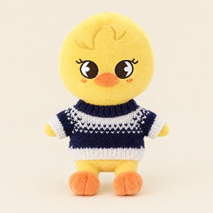 Cozy Knit Sweater – Navy Stripe – for 20cm Plush