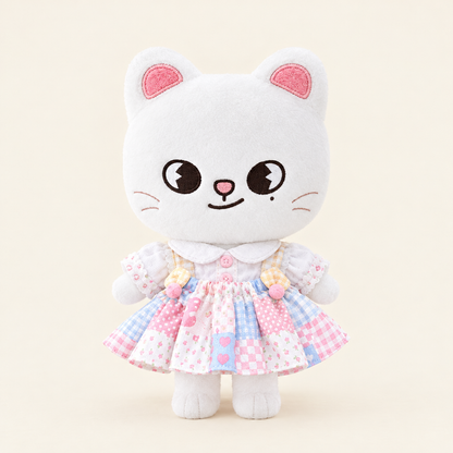 Lolita Dress – Pastel Patchwork – for 20cm Plush