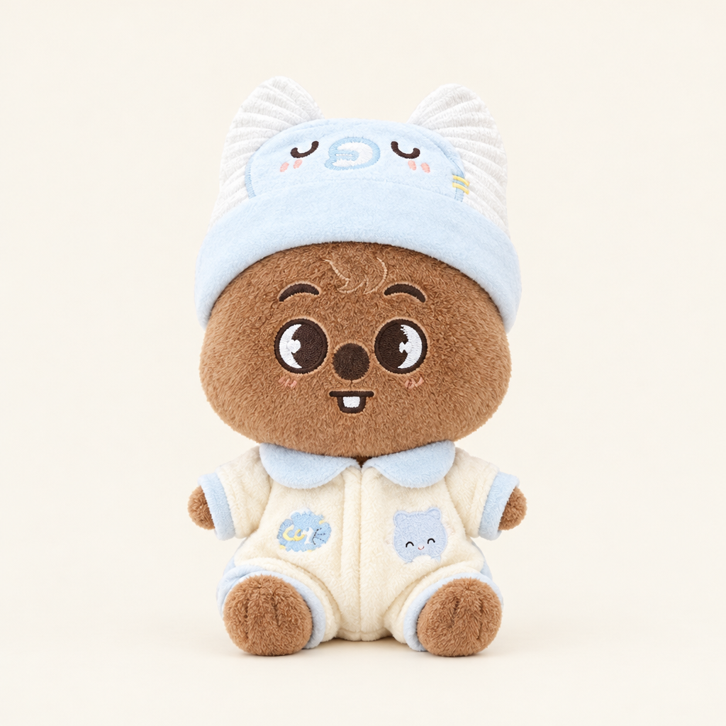 Animal Onesie – Blue – for 20cm Plush