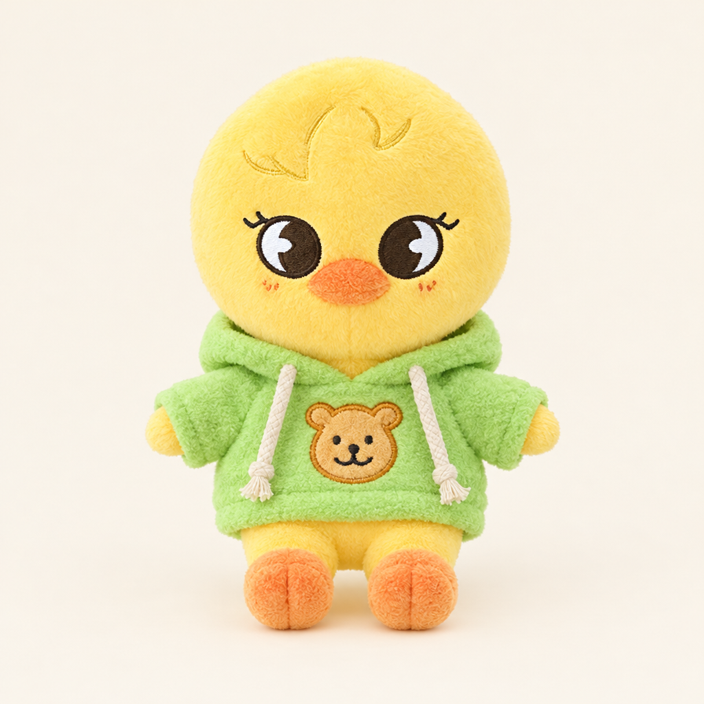 20cm Plush Dressing - Pullover Hoodie - Lime