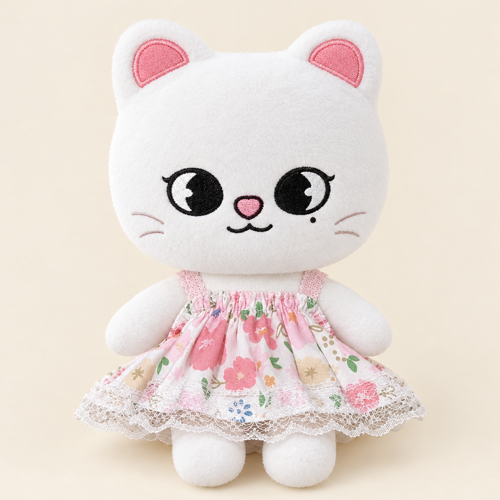Floral Sundress for 20cm Plush