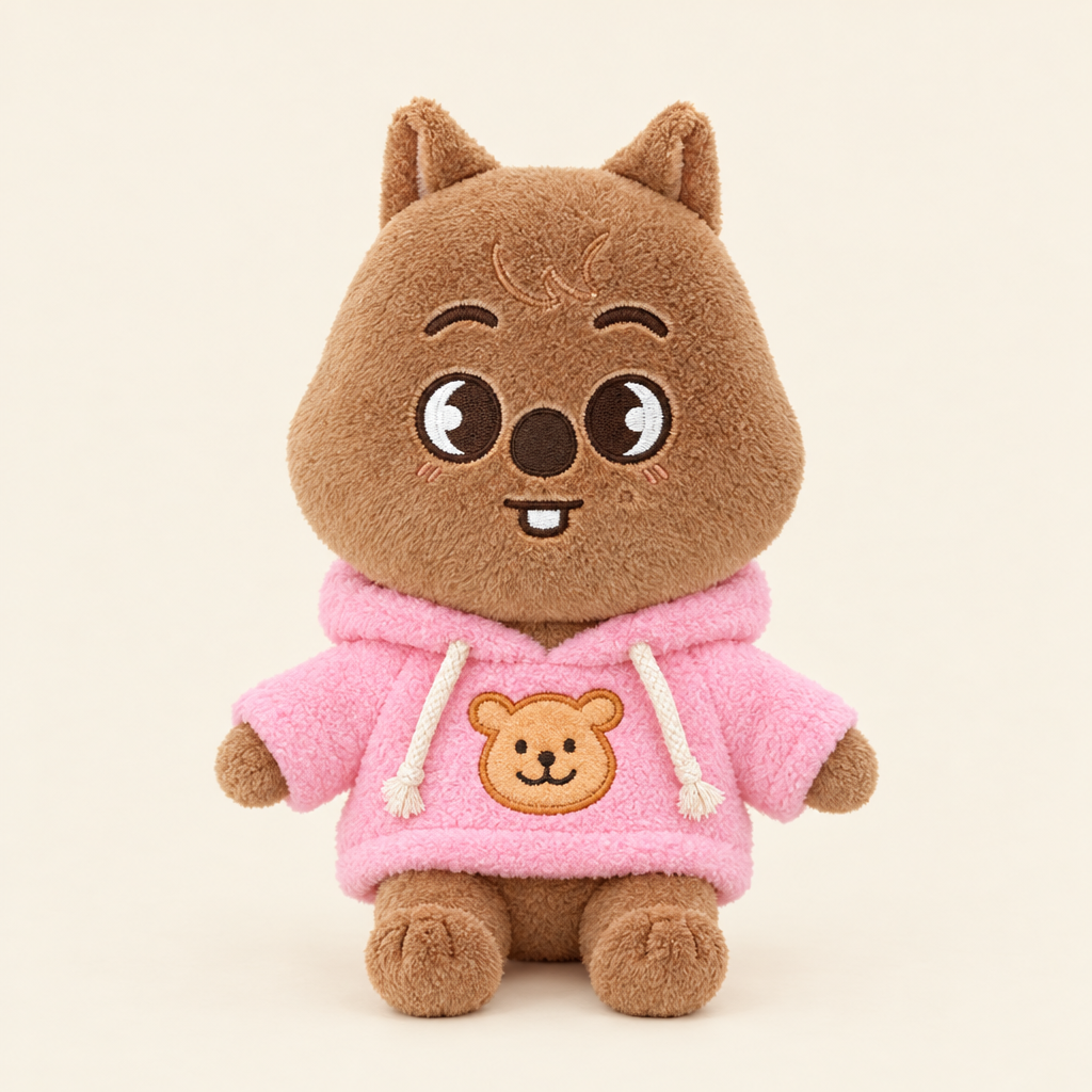 Pullover Hoodie – Pink – for 20cm Plush