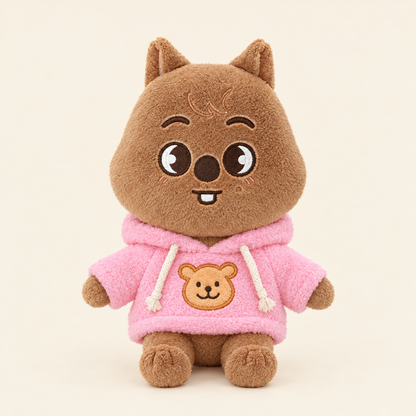 Pullover Hoodie – Pink – for 20cm Plush