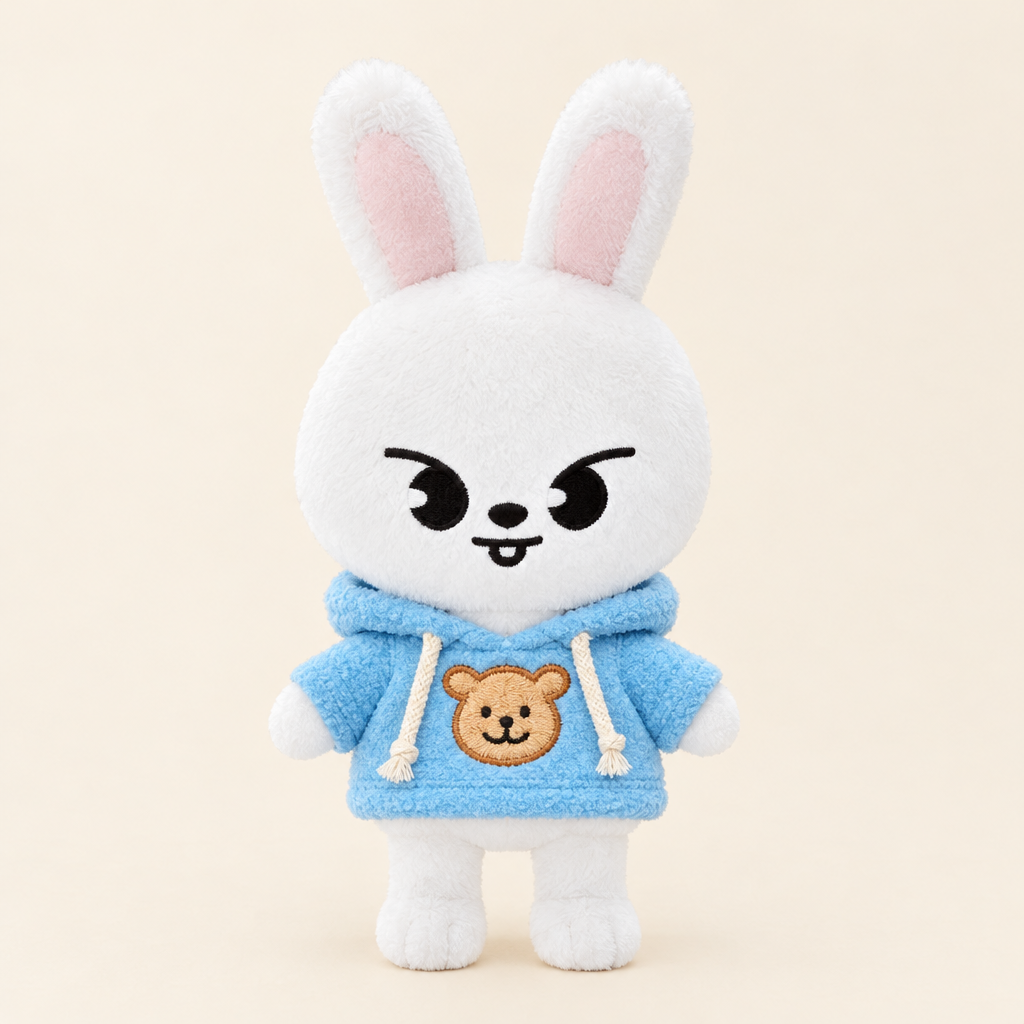 20cm Plush Dressing - Pullover Hoodie - Blue