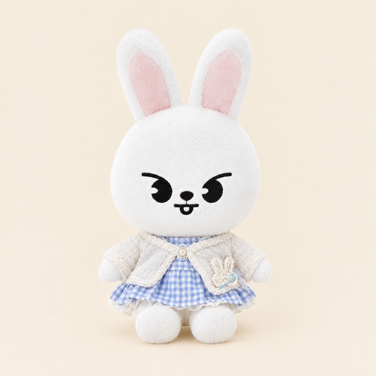 Everyday Outfit Set – Blue Gingham – for 20cm Plush