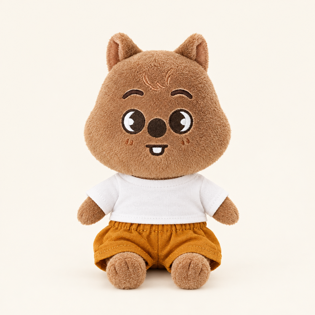 20cm Plush Dressing - Elastic Shorts - Mustard