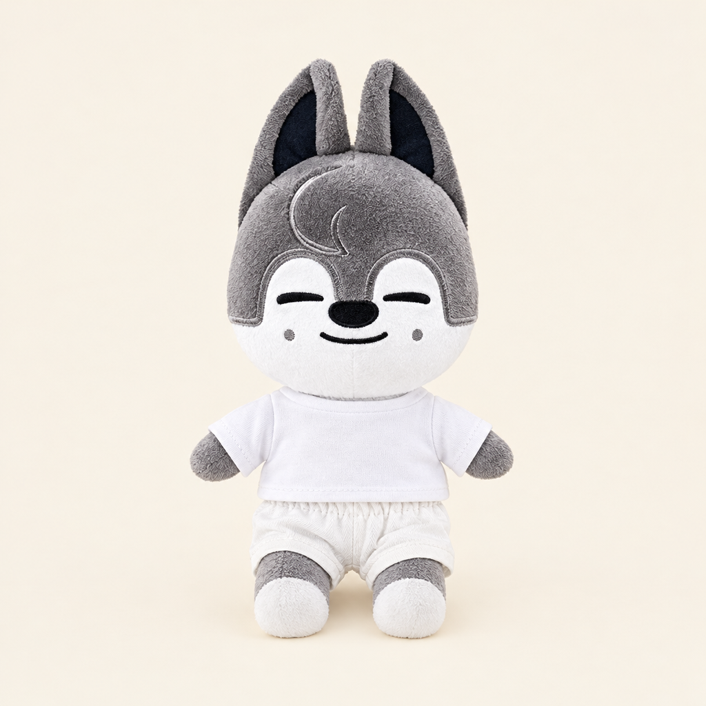 20cm Plush Dressing - Elastic Shorts - White
