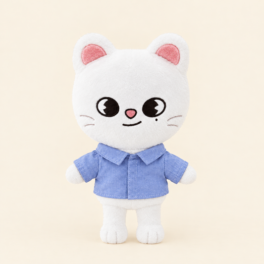 Collared Shirt – Light Blue – for 20cm Plush