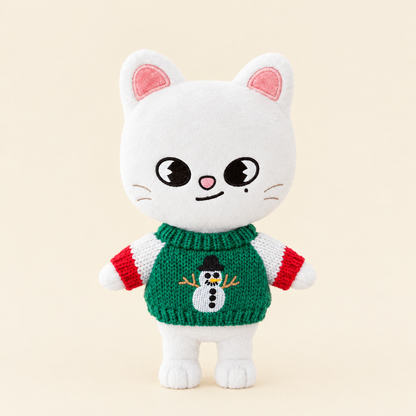 Christmas Knit Sweater – Snowman – for 20cm Plush