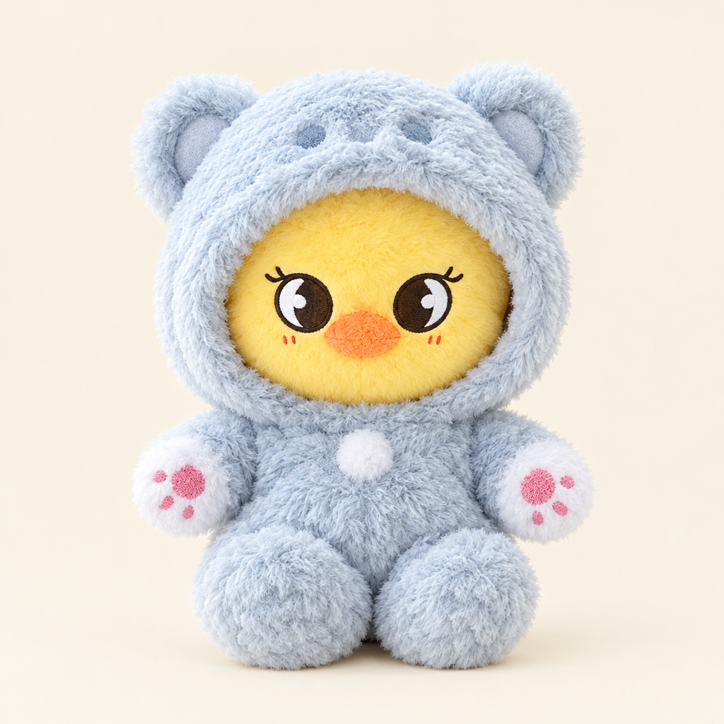 20cm Plush Dressing - Hooded Animal Onesie