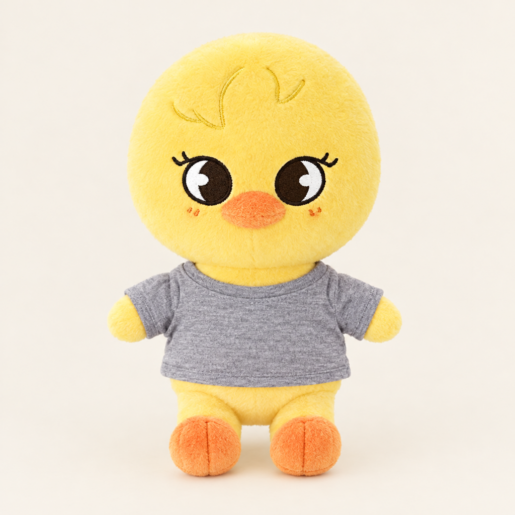 Basic T-Shirt – Grey – for 20cm Plush