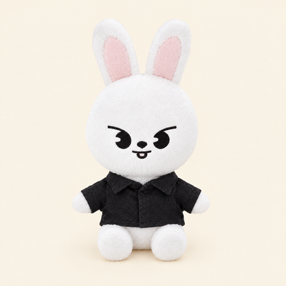 Collared Shirt – Black – for 20cm Plush