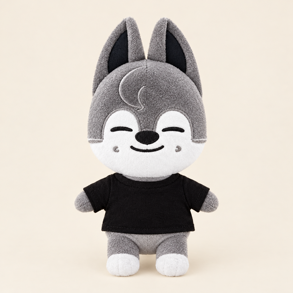 Basic T-Shirt – Black – for 20cm Plush