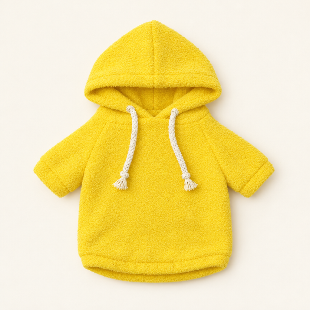 Teddy Hoodie – Yellow – for 30cm Plush